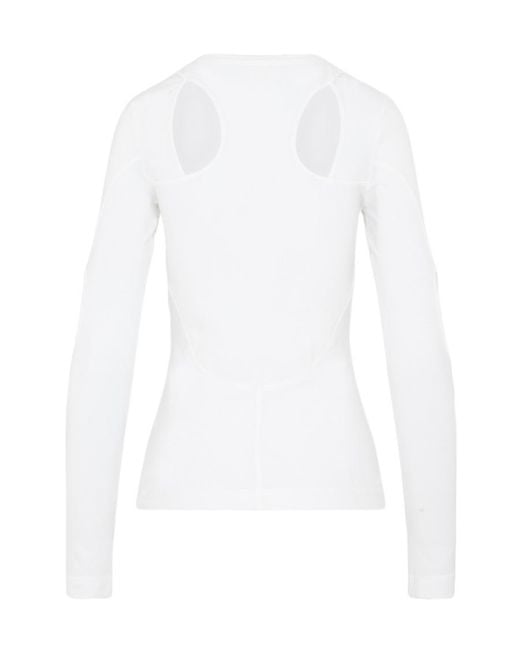 Givenchy White Cut-Out Knit Top