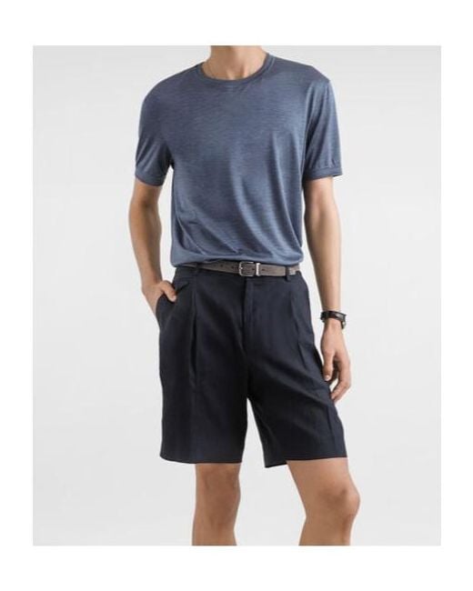 Dolce & Gabbana Blue Short-Sleeved T-Shirt for men