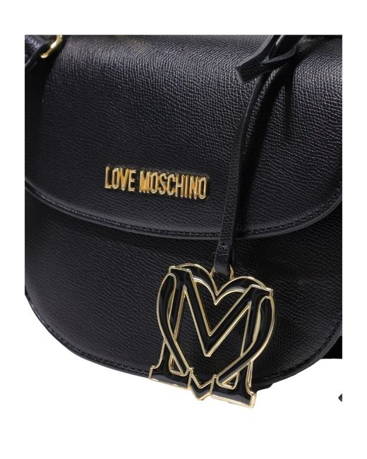 Moschino Black Flap Shoulder Bag