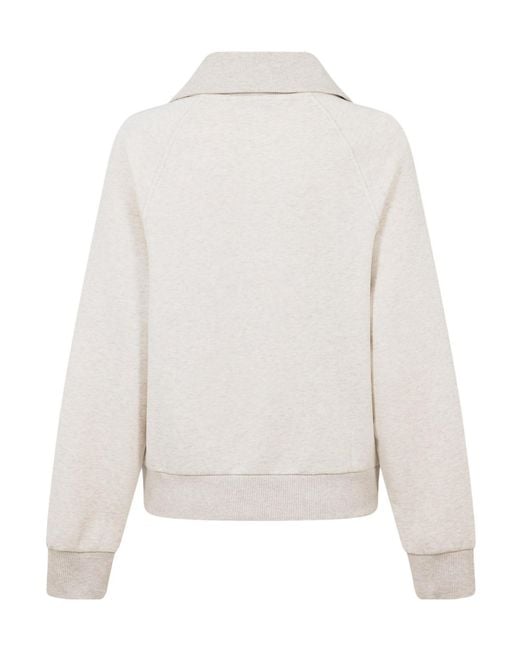 Tommy Hilfiger White Halfzip Sweatshirt