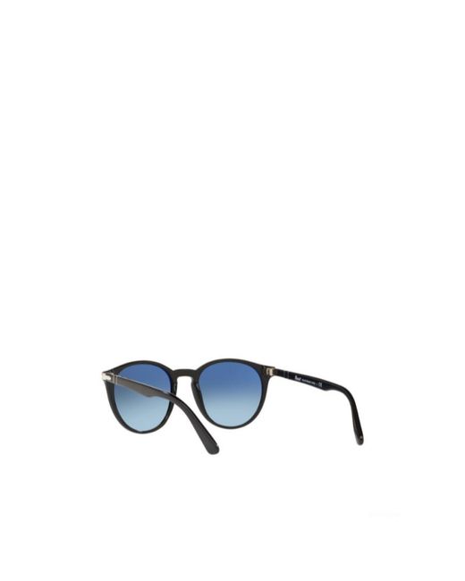 Persol Blue Round Frame Sunglasses for men