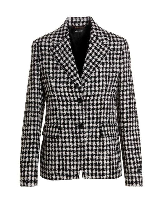 Versace Black Single-Breatsed Blazer