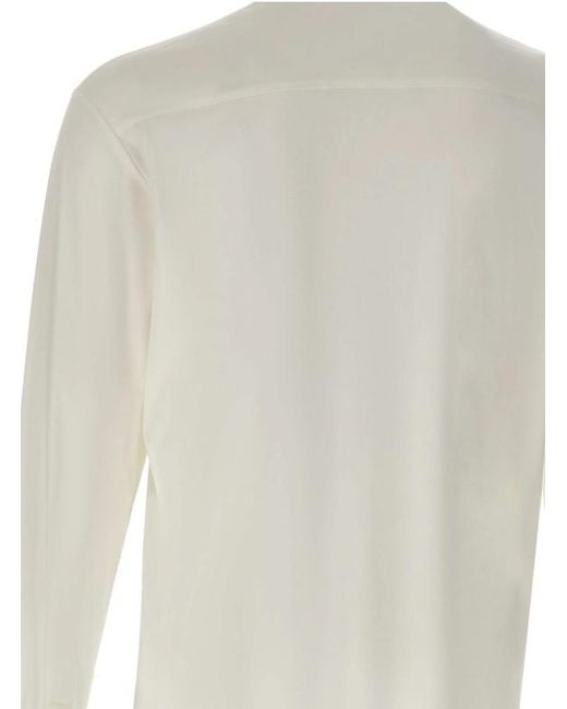 Eleventy White Classic Cotton-Blend Shirt for men