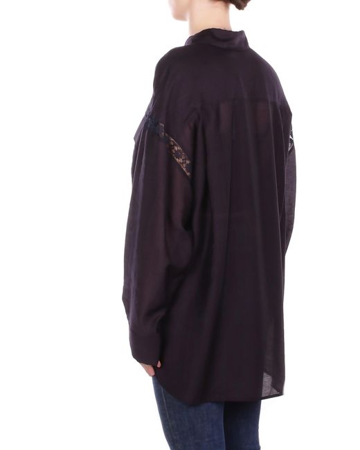 Blugirl Blumarine Blue Long-Sleeved Shirt