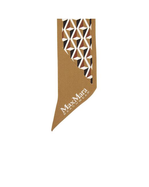Max Mara Metallic Pattern Scarf