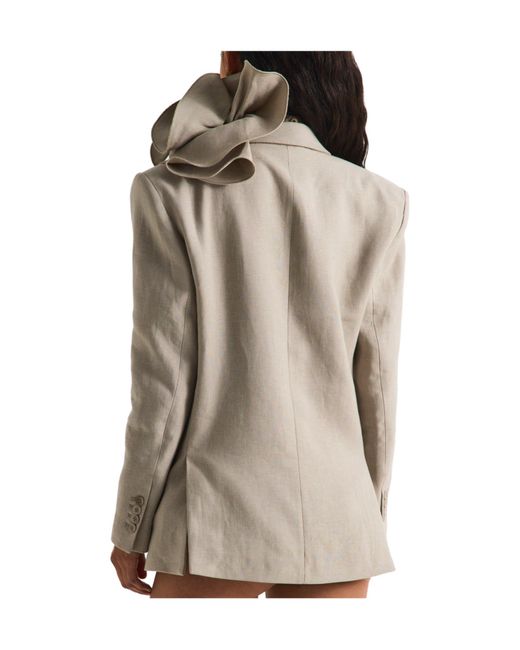 Magda Butrym Natural Casual And Minimalist Suit Jacket