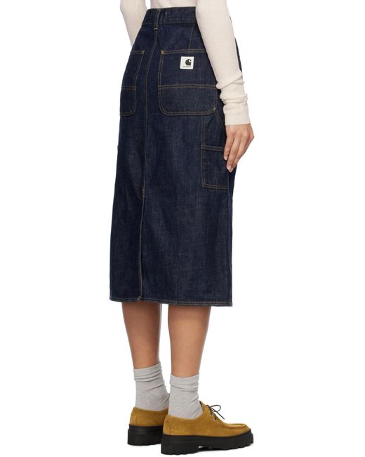 Carhartt Blue W' Single Knee Denim Skirt