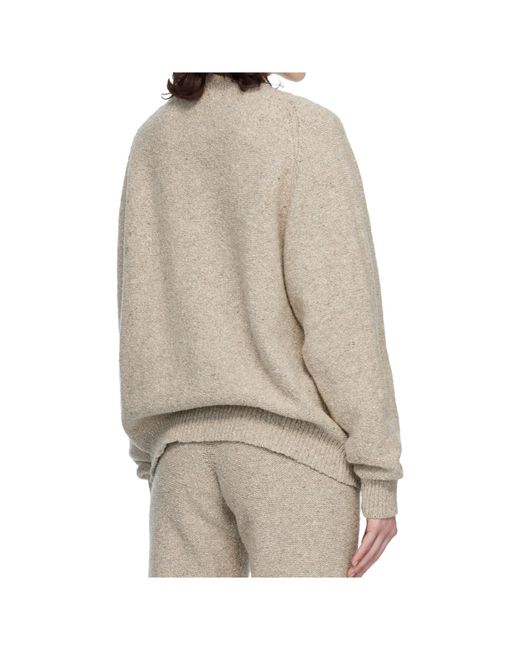 Baserange Natural Long Sleeve Cardigan