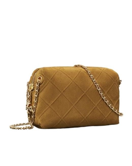 Tory Burch Natural Fleming Soft Crossbody Bag