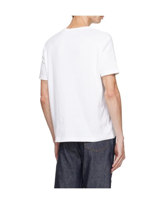 A.P.C. White Jacob T-Shirt for men