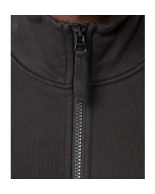 Stone Island Black Compass Patch Zip Up Sweatshirt for men