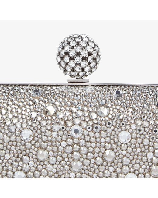 Jimmy Choo Metallic Cloud Crystal-Embellished Clutch