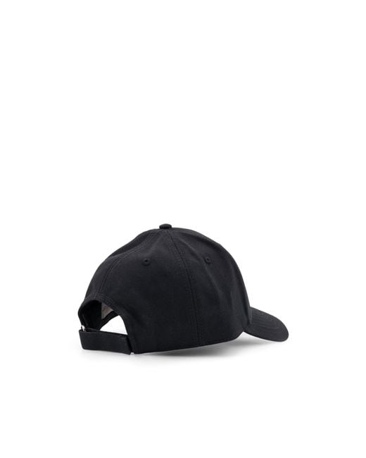 Moncler Blue Logo Patch Curved Peak Cap