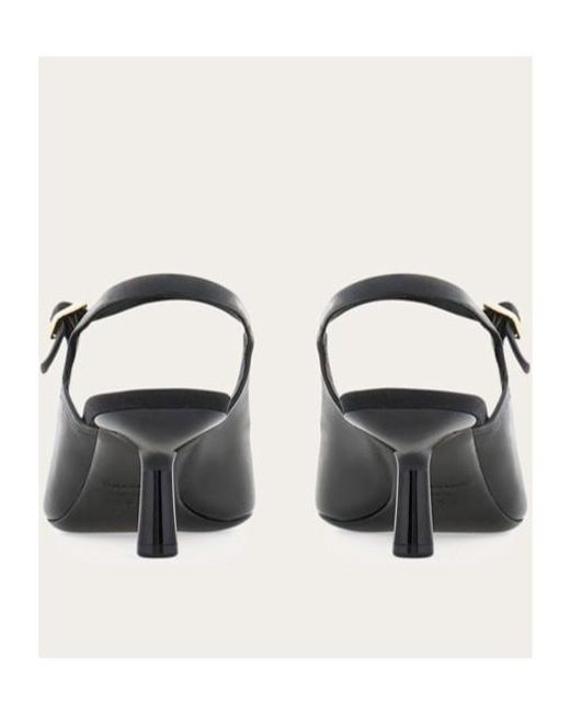 Ferragamo Black Open-Heeled High Heels
