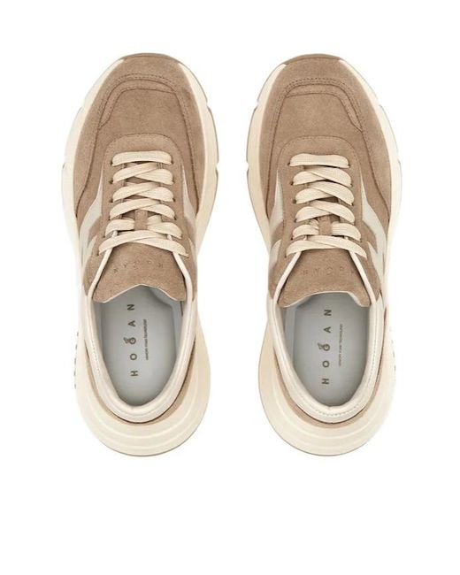Hogan Natural Hi-Fi Lace-Up Sneakers