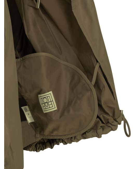 Totême  Green Parachute Gathered Jacket
