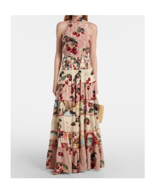 Camilla White Notes From The Road Printed Silk Maxi Skirt