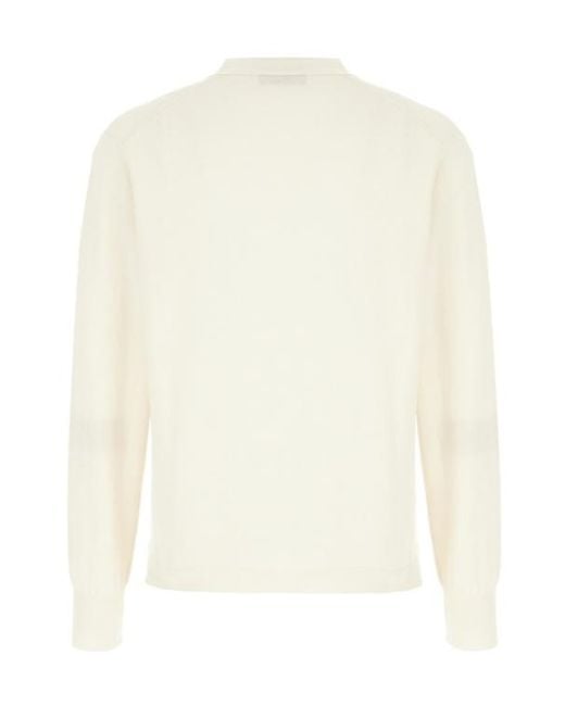 Vivienne Westwood White Orb-Embroidered Cardigan for men