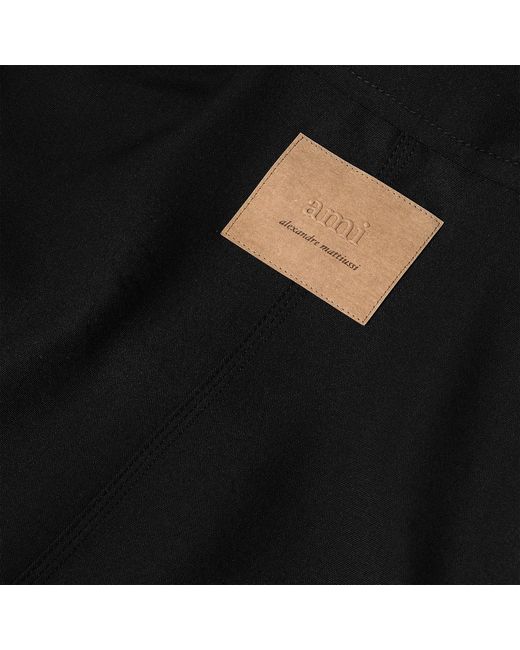 AMI Black Versatile Workwear Jacket for men