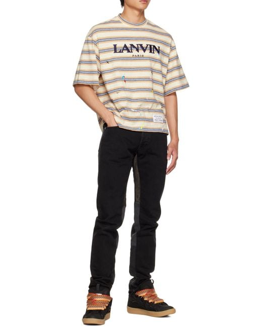 Lanvin Black Curb Low-Top Sneakers for men