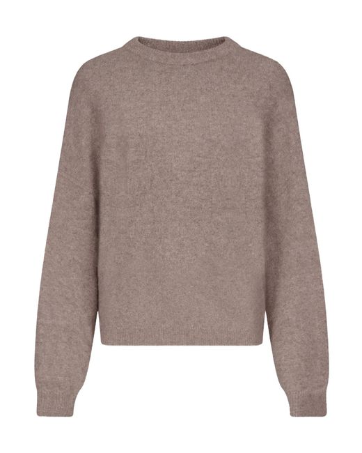 Loulou de Saison Gray Tristan Crewneck Knitwear