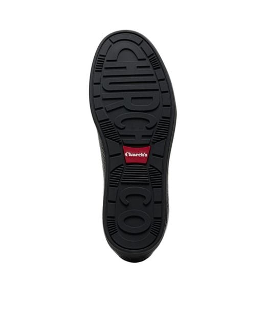 Church's Black Lace-Up Low-Top Casual Shoes for men