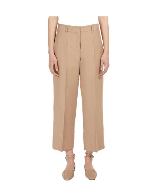 Max Mara Natural Logo Casual Pants