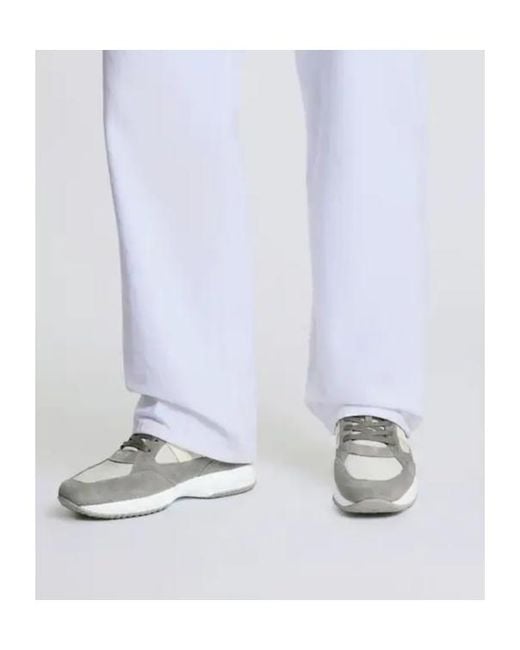 Hogan Gray Interactive Sneakers for men