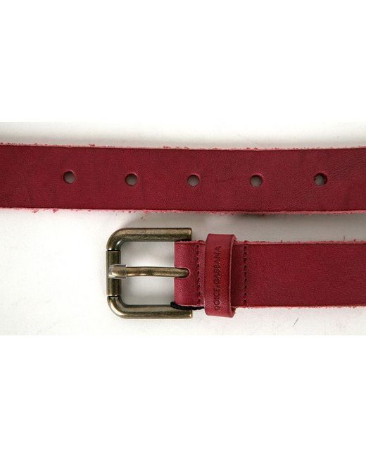Dolce & Gabbana Red Buckle Belt for men