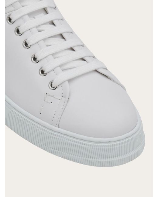 Ferragamo White Round Head Low-Cut Casual Shoes for men
