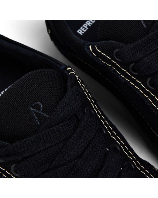 Represent Black Lightweight Canvas Shoes for men