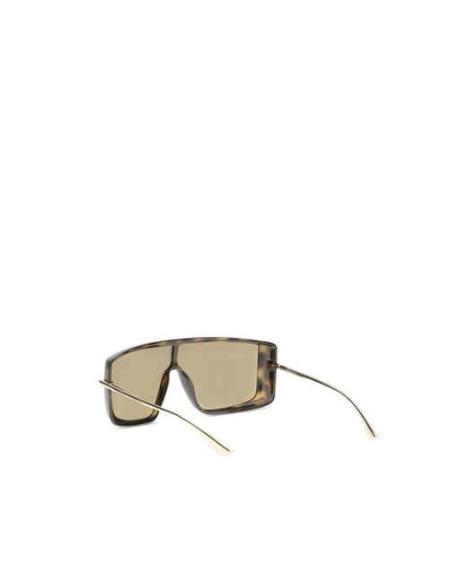 McQueen Natural Eyewear T-Bar Frame Sunglasses