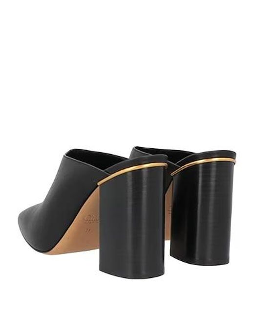 Chloé Black Mules & Clogs Leather