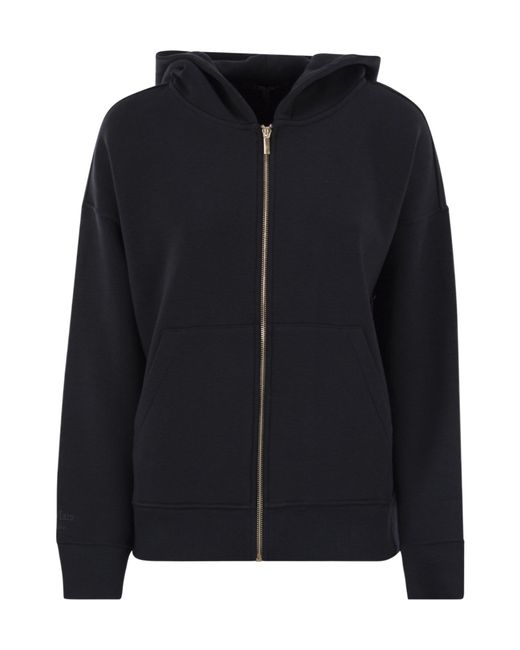 Max Mara Black Knitted Hoodie