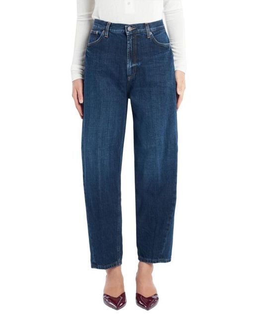 Dondup Blue Bessie Loose Fit Jeans