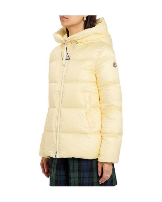 Moncler Natural Serrites Hooded Padded Nylon Jacket
