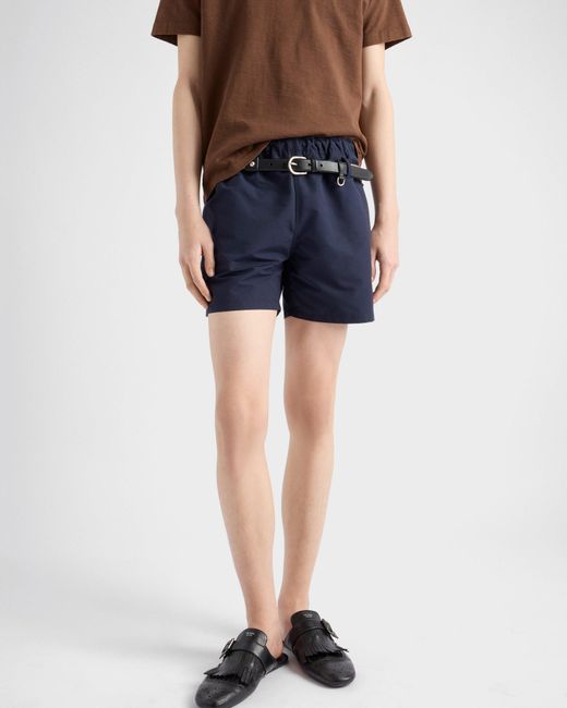 Prada Blue Technical Fabric Swim Trunks for men