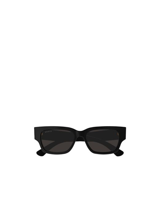 Gucci Black Eyewear Rectangle-Frame Sunglasses for men