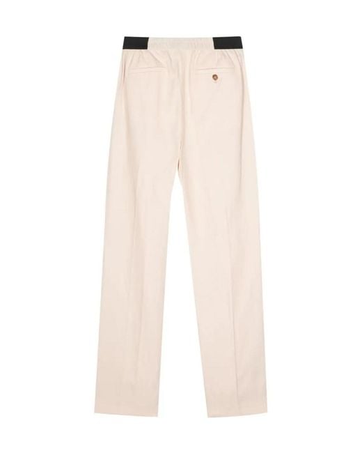 Loulou de Saison Natural Pleat-Detail Twill Trousers