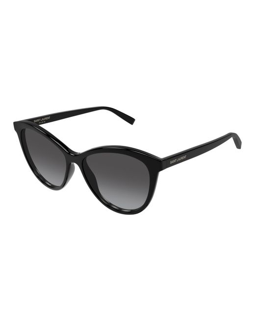 Saint Laurent Black Eyewear Cat-Eye Frame Sunglasses