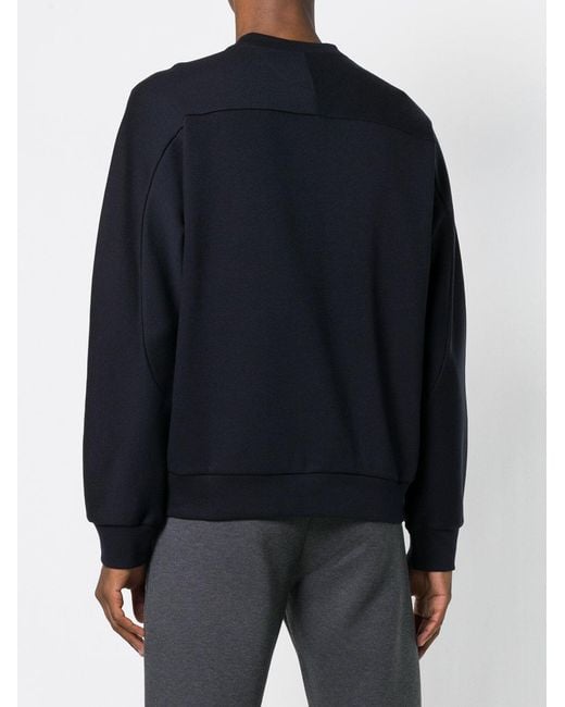 Fendi Blue Ff Printed Hoodie for men