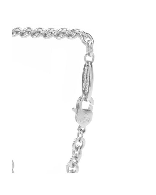 Vivienne Westwood Metallic Mini Bas Bracelet for men