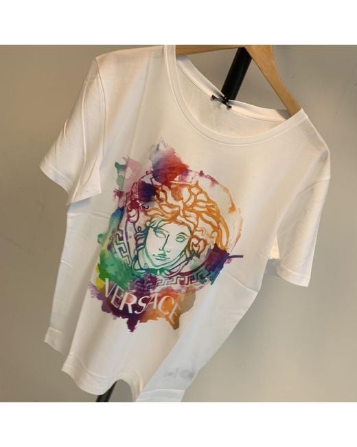 Versace White Medusa-Motif T-Shirt