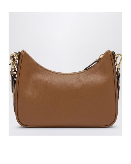 Prada Brown Re-Edition 2005 Leather Shoulder Bag