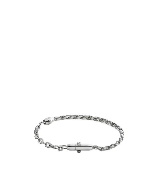 Bottega Veneta White Chain Bracelet for men