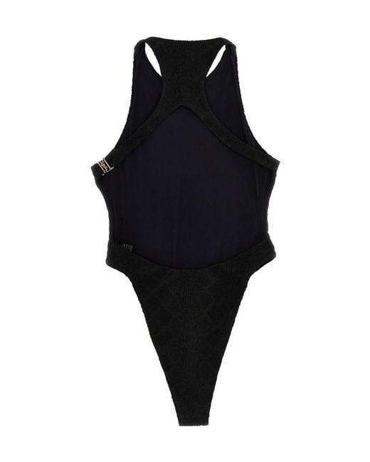 Saint Laurent Black One-Piece Sleeveless Swimsuit