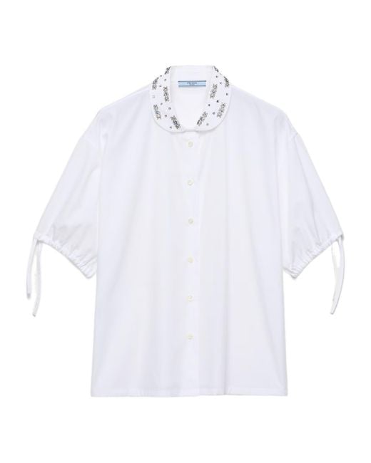 Prada White Short-Sleeved Shirt