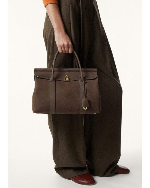 Loro Piana Brown Loom L32 Tote