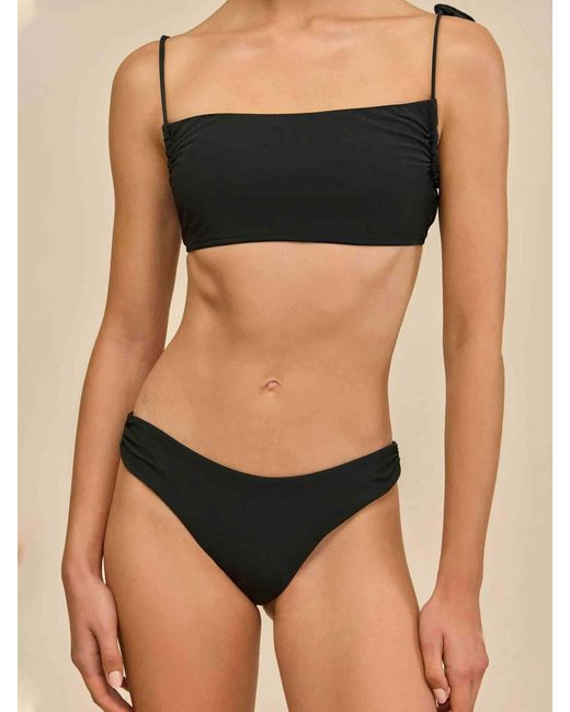 Cult Gaia Black Maeva Bikini Swim Trunks