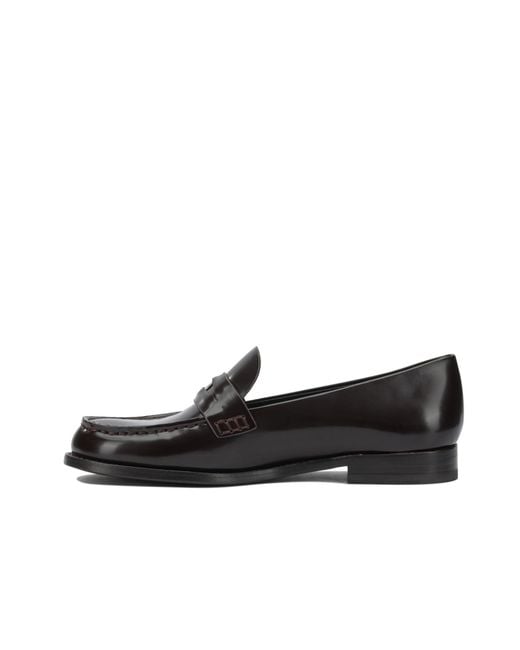 Tory Burch Black Round-Toe Loafers